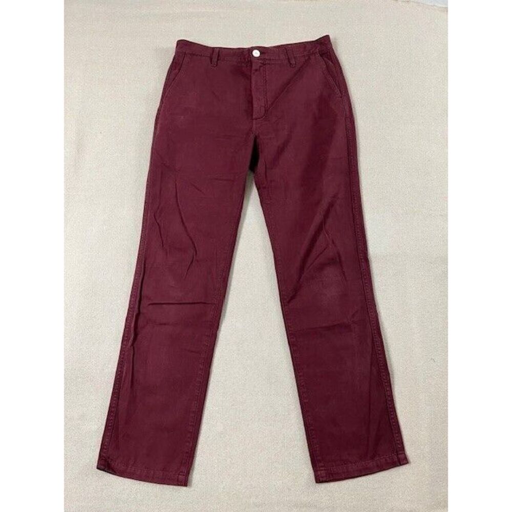 LEVI'S‎ MADE & CRAFTED  MAROON ReD Jeans Size 32(33) Stains